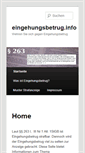 Mobile Screenshot of eingehungsbetrug.info